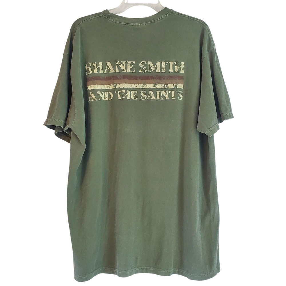 Shane Smith And The Saints Shirt Mens XL Green Comfort Colors Band Graphic Tee
